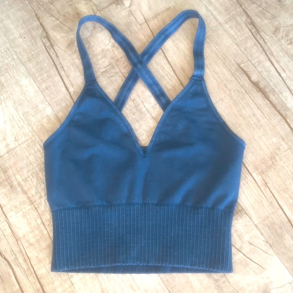 𼳠FP Movement Good Karma Crop in Deepest Navy- XS/S - Picture 6 of 12